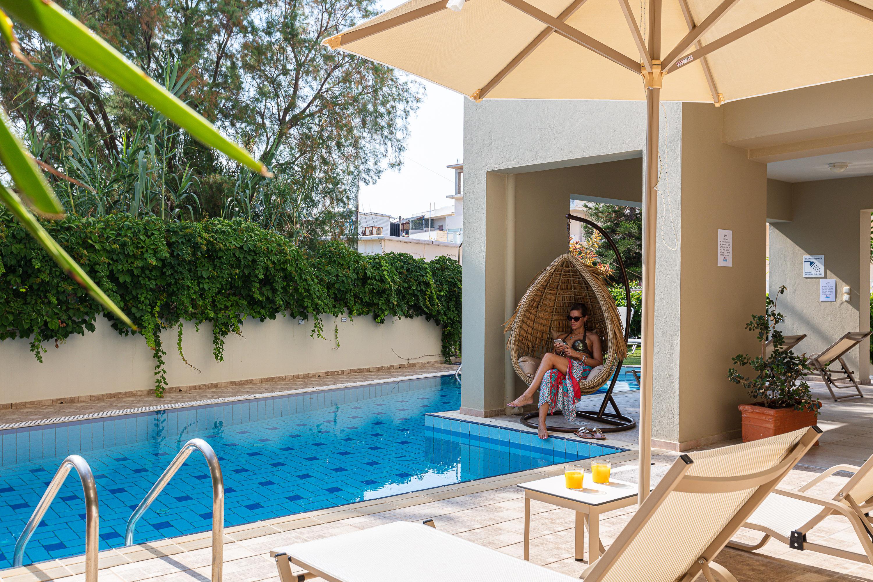 Batis Beach Hotel Rethymno Exterior foto